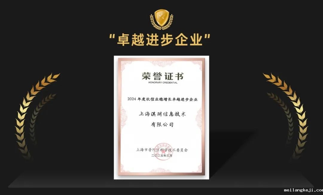 奇富科技荣获上海市普陀区“卓越进步企业”称号，助力区域软信业发展